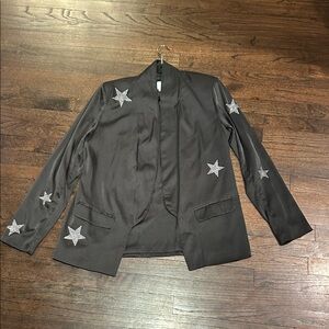 Sen Women’s Black Star Embellished Jacket Size Large